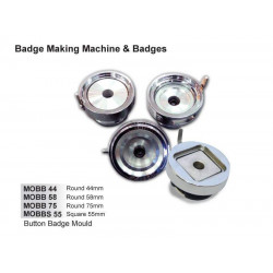 MOBB 44, 58, 75, MOBBS 55 Button Badge Mould